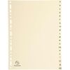 EXACOMPTA Intercalaires carte peau, A-Z, A4, 20 touches