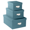 EXACOMPTA Lot de 3 boîtes gigogne Office by Me, beige