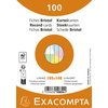 EXACOMPTA Fiches bristol, A6, uni, assorti