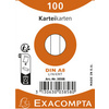 EXACOMPTA Fiches bristol, A8, ligné, assorti