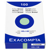 EXACOMPTA Fiches bristol, 75 x 125 mm, quadrillé, assorti