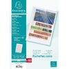 EXACOMPTA Pochette coin, A4, PP 0,12 mm, transparent grainé