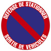 EXACOMPTA Panneau de signalisation 'Défense de stationner'