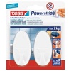 tesa Powerstrips Crochet adhésif LARGE, oval, chrome