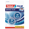 tesa Film Ruban adhésif transparent, 2 rouleaux, 19 mm x10 m