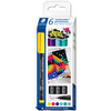 STAEDTLER Marqueur permanent 318F Lumocolor, étui de 6