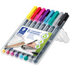 STAEDTLER Marqueur permanent 318F Lumocolor, étui de 4