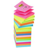 Post-it Bloc-note adhésif Z-Notes, 76 x 76 mm, 6 couleurs