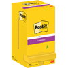 Post-it Bloc-note super sticky notes, 76x76 mm, ultra jaune