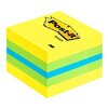 Post-it Bloc-note cube mini, 51 x 51 mm, jaune/bleu  - 23966