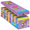 Post-it Bloc-note adhésif super sticky notes, 76x76 mm, 21+3