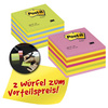 Post-it Bloc-note cube, 76 x 76 mm, pack promo, assorti