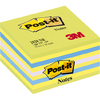 Post-it Bloc-note cube notes, 76 x 76 mm, bleu/vert - 22521