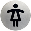 DURABLE Pictogramme 'WC-Femmes', diamètre: 83 mm, argent