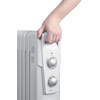 CLATRONIC Radiateur bain d'huile RA 3735, 7 éléments, blanc