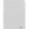 DURABLE Intercalaires en plastique, format A4, PP, 10 pièces
