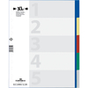 DURABLE Intercalaires en plastique, A4, PP, 5 touches