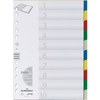 DURABLE Intercalaires en plastique, A4, PP, 10 touches