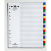 DURABLE Intercalaires en plastique, A4, PP, 20 touches