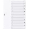 DURABLE Intercalaires en plastique, A4, 10 touches, transp.