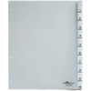 DURABLE Intercalaires en plastique, A4, 10 touches, transp.