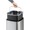 DURABLE Poubelle automatique 'NO TOUCH', 6 litres, argent