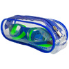 SCHILDKRÖT Lunettes de natation Junior 'Capri', bleu/vert