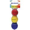 SCHILDKRÖT Balle souple, 70 mm, set de 3, couleurs assorties