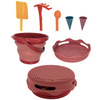 SCHILDKRÖT Kit de jouets de plage 7en1, bleu