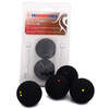 UNSQUASHABLE Balle de squash, lent, blister de 2, noir