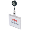 DURABLE Badge avec enrouleur, 90 x 60 mm