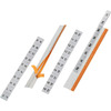 DURABLE Onglet autocollant TABFIX, 3 lignes, transparent