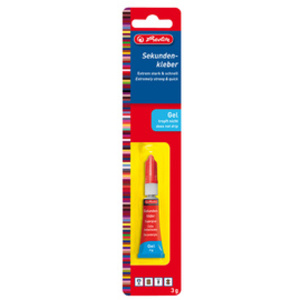 herlitz Colle instantanée, 3 g, dans un tube en métal