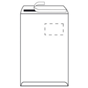 herlitz Enveloppe d'expédition, C4, avec fenêtre, blanc
