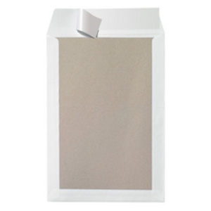 herlitz Pochette d'expédition avec dos en carton B4, blanc
