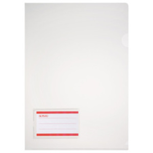 herlitz Pochette Transparente, porte-étiquette, A4