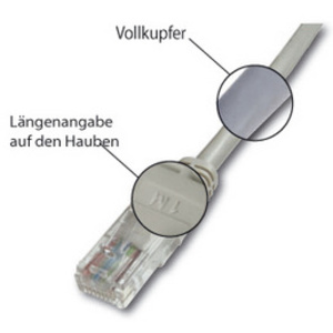 DIGITUS Câble patch Premium, Cat. 5e,SF/UTP, (BS77021), gris