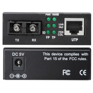 DIGITUS Convertisseur de média Gigabit Ethernet, SC/RJ45,