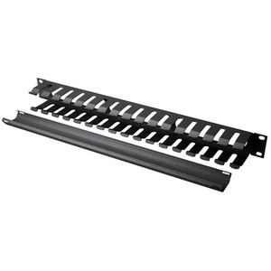 DIGITUS cage de gestion de câble, 1U, noir (RAL 9005)