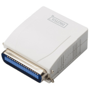 DIGITUS Serveur d'impression Fast Ethernet, parallèle, blanc