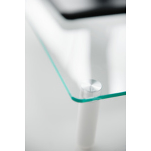 DIGITUS Support pour écran, verre, blanc