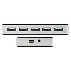 DIGITUS Hub USB 2.0, 10 ports, noir