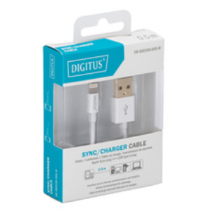 DIGITUS Cable de données et de recharge, Apple Lightning