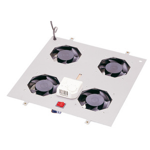 DIGITUS Unité de ventilation, 2 ventilateurs, gris clair