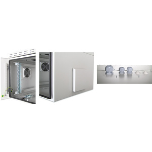 DIGITUS Coffret mural 19' OUTDOOR, 16 U, gris clair