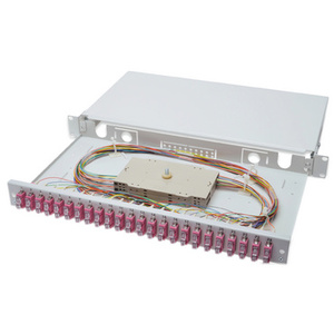 DIGITUS boîte d'épissure à fibres optiques OM4, équipée,