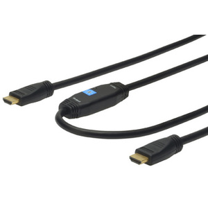 DIGITUS Câble HDMI pour moniteur avec amplificateur, 10,0 m