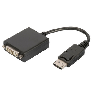DIGITUS Câble adapteur, DisplayPort - DVI-I, 0,15 m, noir