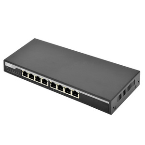 DIGITUS Switch de bureau Gigabit Ethernet PoE, 8 ports