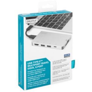 DIGITUS Adaptateur multiport USB 3.0, 6 ports, argent